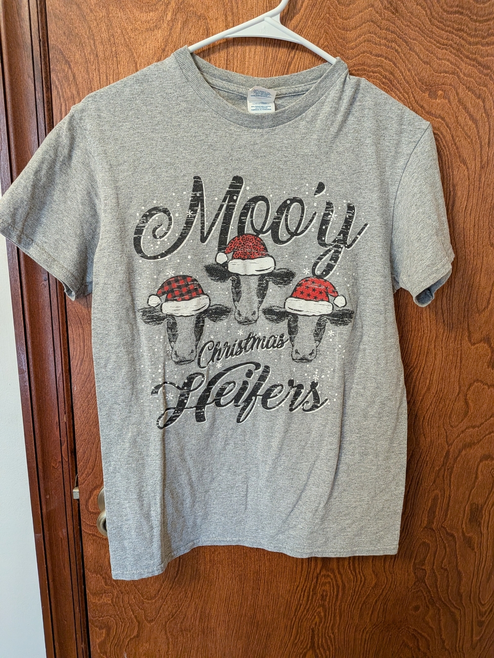 Women's Grey Fun Holiday Shirt
